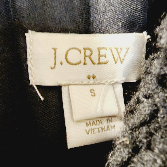 J. CREW Women's black teddy sherpa vest size S - Picture 3 of 10